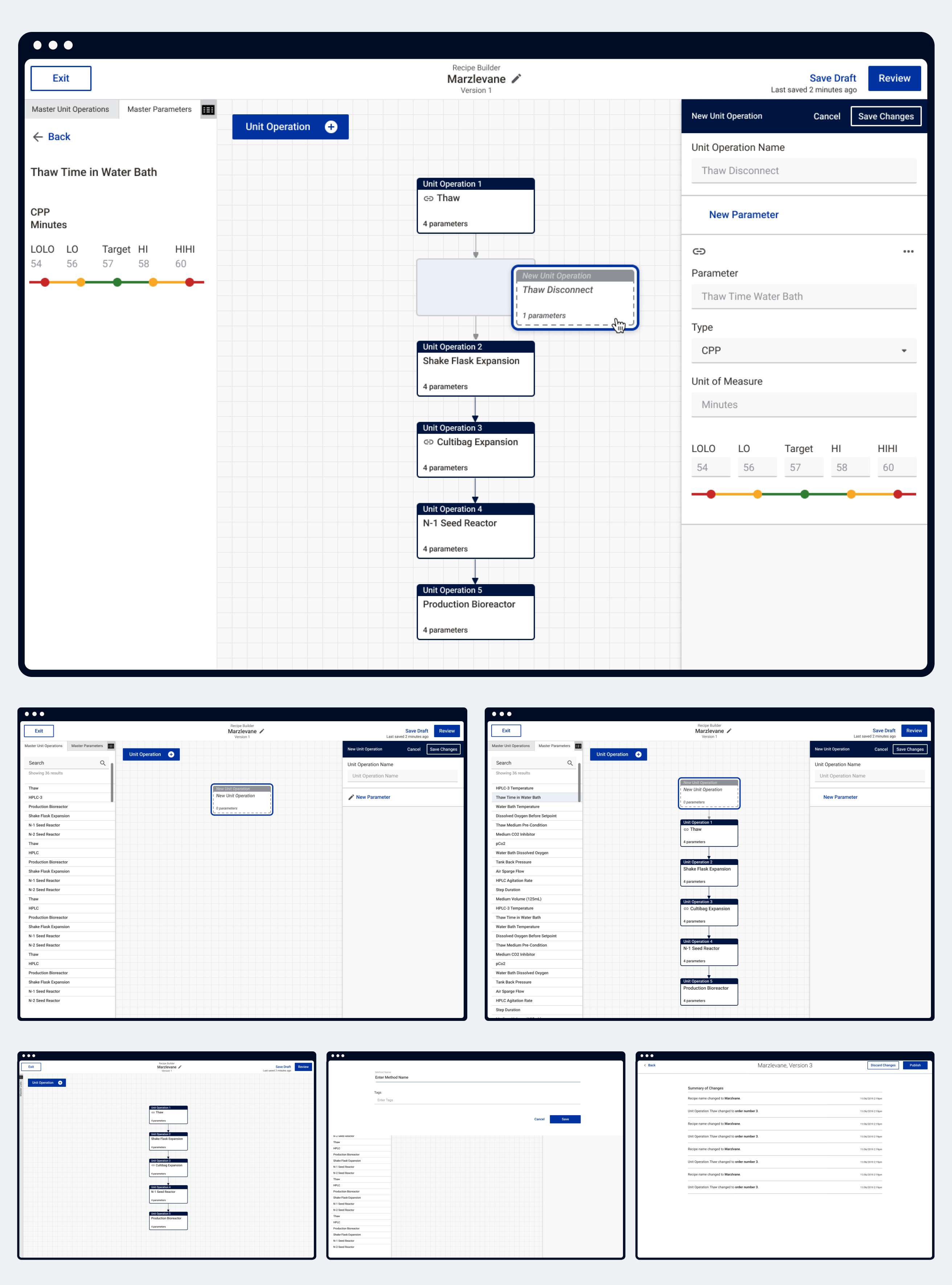 Lab Process Optimizer UI Designs