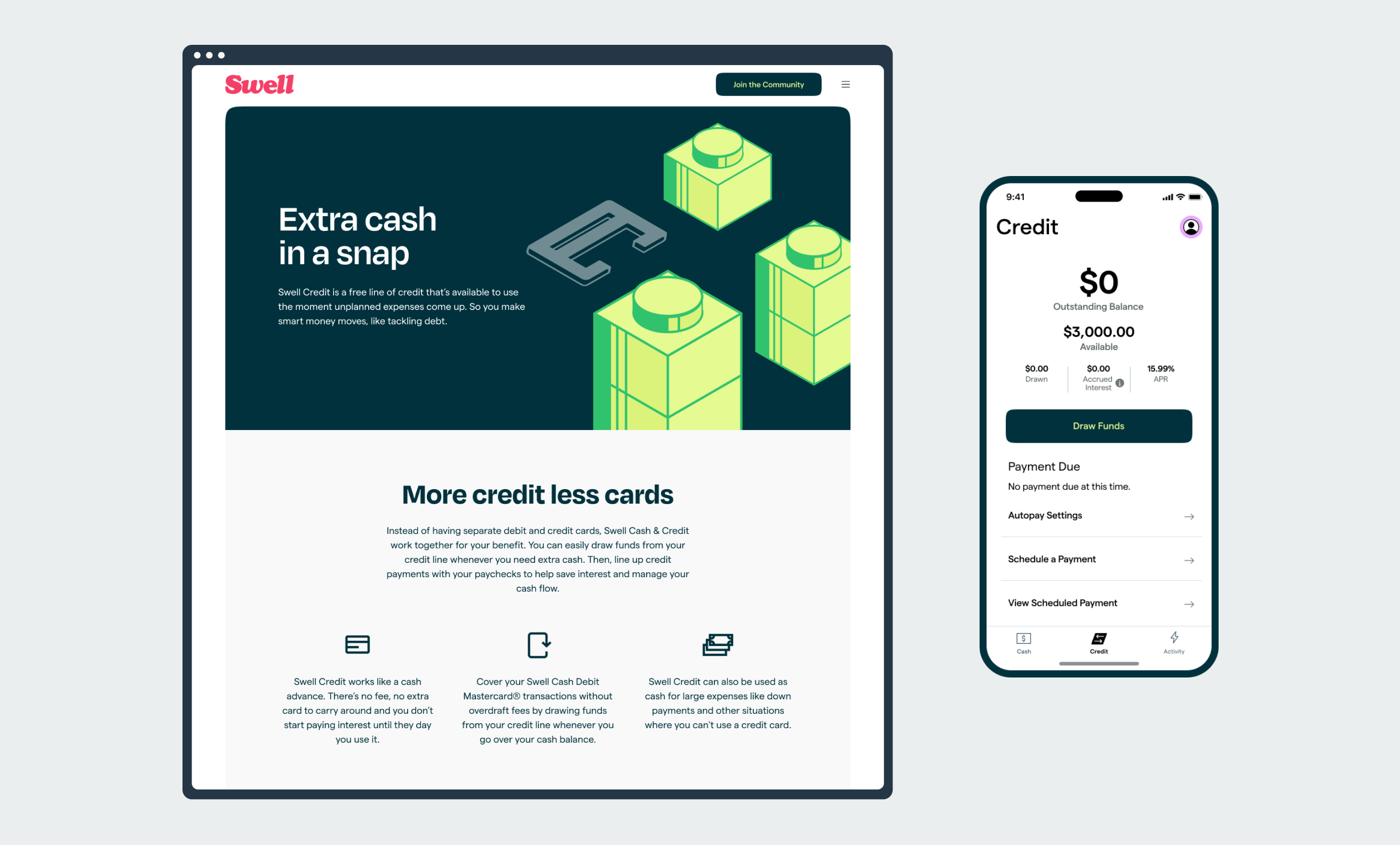 Line of credit launch